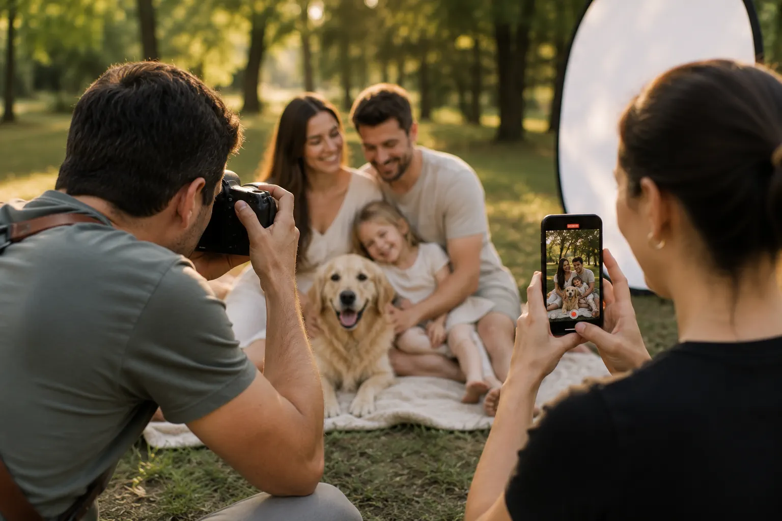 Behind the Scenes eines natürlichen Fotoshootings